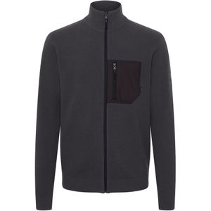 INDICODE JEANS Gebreid vest  antraciet / donkergrijs