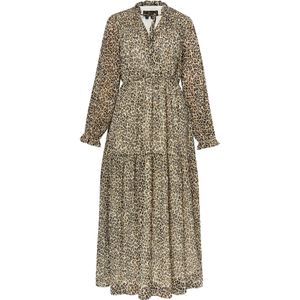 faina Jurk 'Dedica'  sand / lichtbeige / zwart