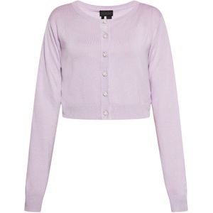 NAEMI Gebreid vest  lavendel