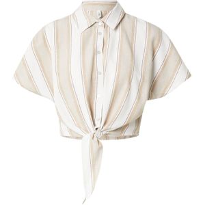 ONLY Blouse 'ONLJAKIRI'  sand / donkerbeige / wit