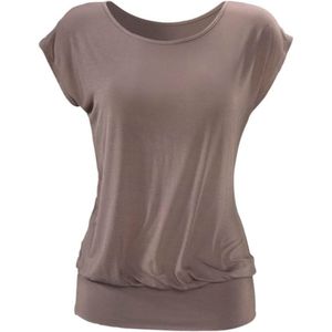 Lascana - Lang Shirt - Taupe - Zachte Viscose-Stretch