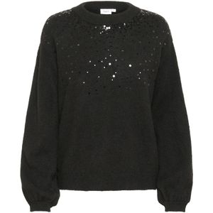 Saint Tropez - BarbelSZ - Gebreide Trui - Zwart - Met Pailletten