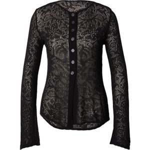 Sisley Gebreid vest  zwart