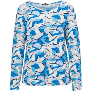 Goldner Shirt  blauw / wit