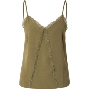 ABOUT YOU Top 'Line'  donkergroen