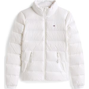 Tommy Jeans - Tussenjas - Wit - Gewatteerde Jas - Slanke Pasvorm