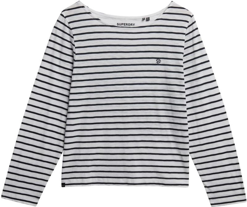 Superdry Shirt  zwart / wit