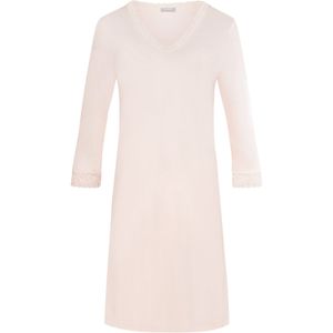 Nachthemd - Kantgarnering - Zacht Katoen - Lichtgrijs