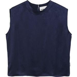 ARMEDANGELS - Blouse - Donkerblauw - Blouseshirt - Mouwloos