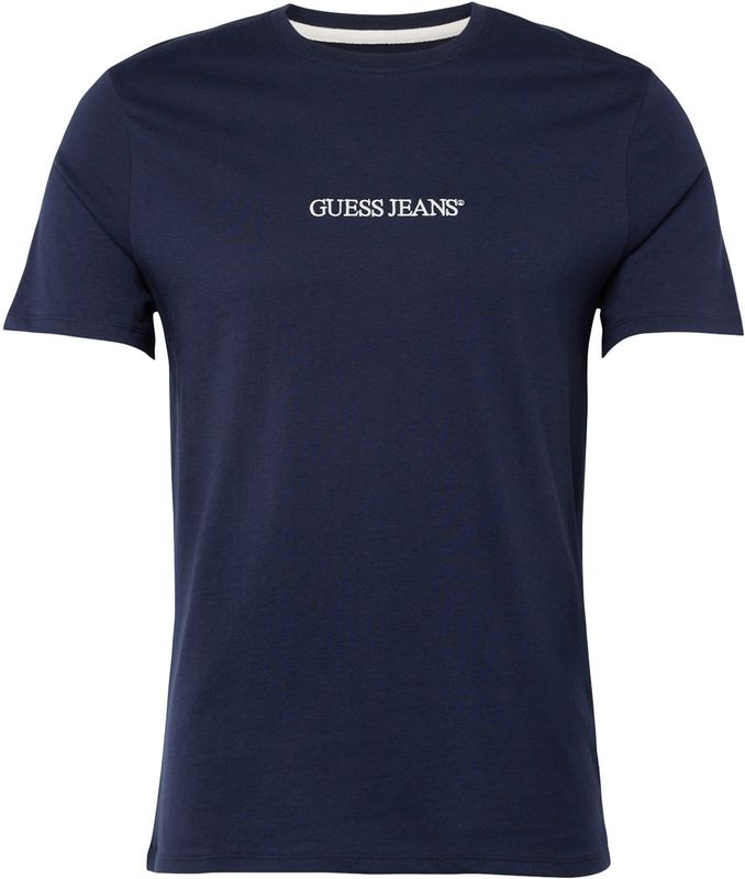 GUESS - Shirt - Donkerblauw/Wit - T-shirt