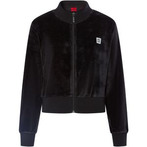 HUGO - Sweatvest - Zwart - Velvet - Met een Lichte Glans