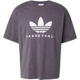 ADIDAS ORIGINALS Shirt  donkergrijs / wit