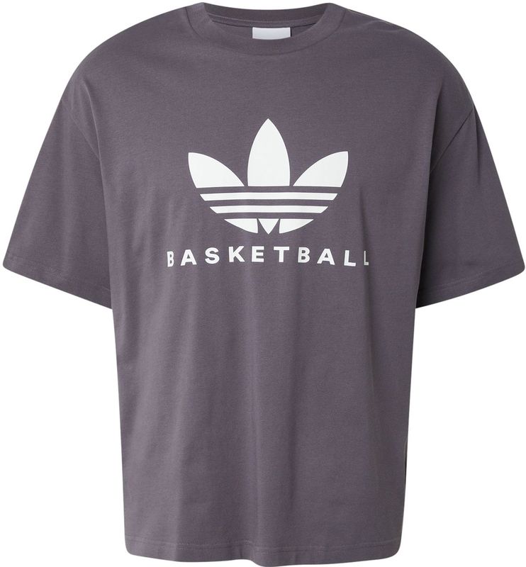 ADIDAS ORIGINALS Shirt  donkergrijs / wit