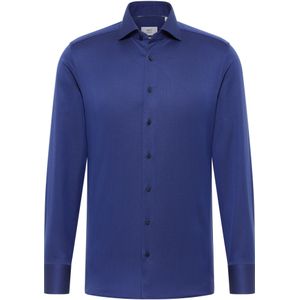 Eterna - Overhemd - Donkerblauw - Slim fit - NON IRON (strijkvrij)