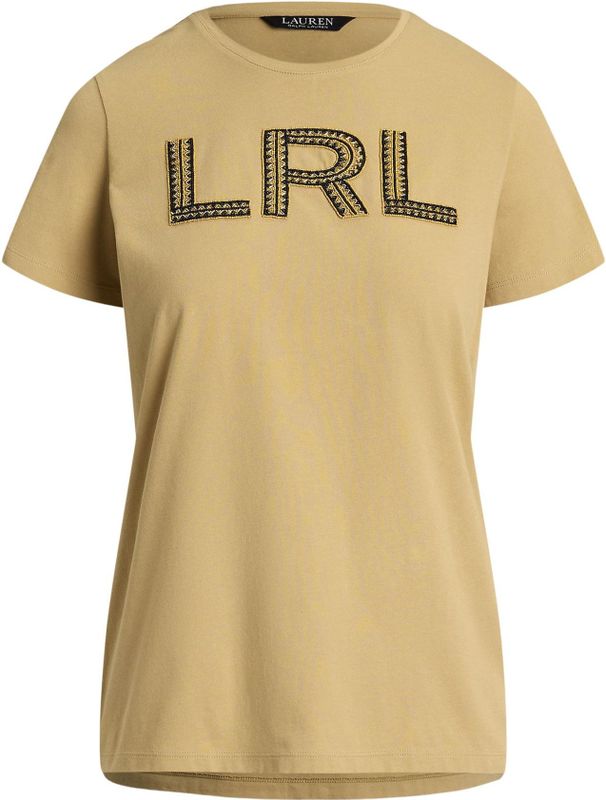 Lauren Ralph Lauren - Shirt - Beige/Zwart - T-shirt