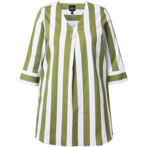 Ulla Popken Tuniek  kaki / natuurwit
