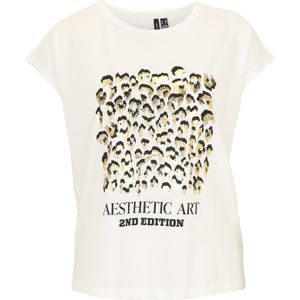Vero Moda Petite Shirt 'VMCECILIE AVA'  goud / zwart / wit