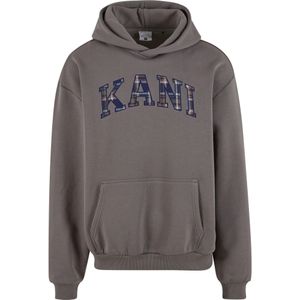 Karl Kani Sweatshirt 'Serif'  donkerblauw / donkergrijs / wit