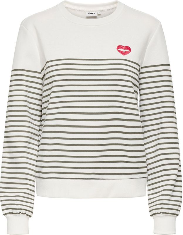 Onlbine - Sweatshirt - Regular Fit - Lange Mouwen - Bedrukking op Voor- en Achterkant