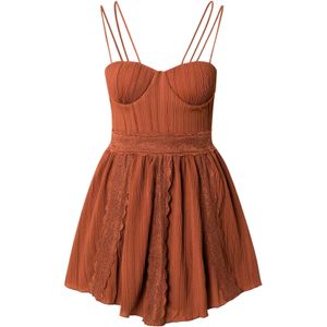 ABOUT YOU x Laura Giurcanu Cocktailjurk  bruin