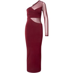 WAL G. Cocktailjurk 'SOLADA'  donkerrood