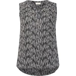 KAFFE CURVE Blouse 'KCAmi'  zwart / wit