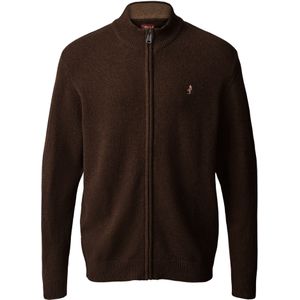 MCS Gebreid vest ' Alfie '  donkerbruin