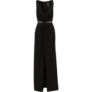Adrianna Papell - Draped Jersey Gown - Avondjurk - Zwart - Lang/maxi