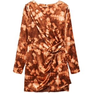 MANGO Jurk 'Fuego'  bruin / lichtbruin