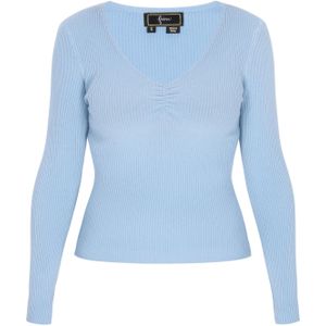 faina Trui 'Comfortable'  lichtblauw