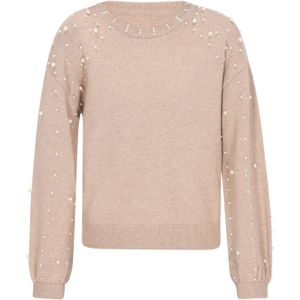 faina Trui  beige / parelwit