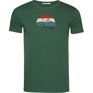 GREENBOMB Shirt 'Bike Winter'  blauw / groen / rood