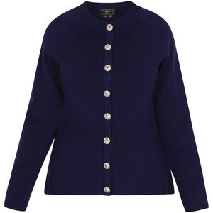 faina Gebreid vest  navy