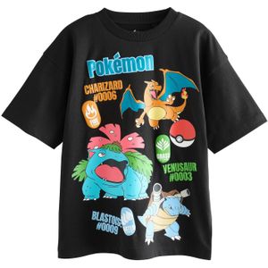 Next Shirt 'Pokémon'  azuur / groen / lichtroze / zwart