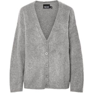 Pcpam - Gebreid Vest - V-hals - Lange Mouwen - Oversized Fit