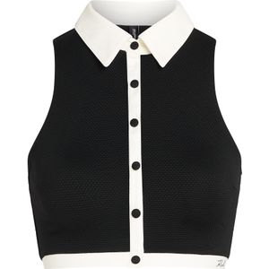 Karl Lagerfeld Bikinitop  zwart / wit