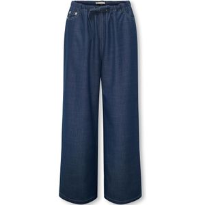 ONLY - KOGJina - Broek - Navy - Wide Leg - 5-Pocket-Style