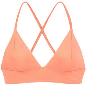 Look - Structuur Patroon - Bikinitop - Zalm - Zonder Sluiting - Verwijderbare Softcups