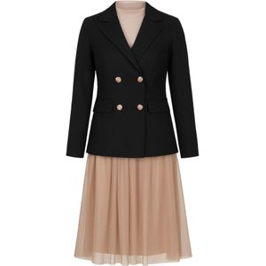 MODAMIHRAM Kostuum  beige / zwart