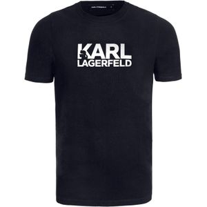 Karl Lagerfeld Shirt  donkerblauw / wit