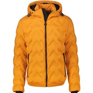 Lerros - Gewatteerde Jas - Pumpkin Orange - Met Capuchon en Rijgkoord