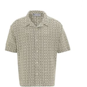 Dandalo Shirt  kaki / wit