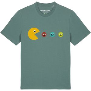 Watapparel Shirt 'Pacmännchen'  groen / gemengde kleuren