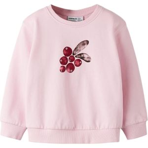 NAME IT Sweatshirt 'NMFSISSY'  aubergine / rosa / donkerrood