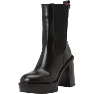 Tommy Hilfiger Leren Chelsea Boots Zwart