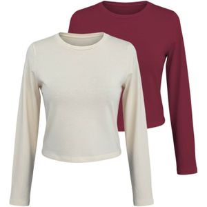 studioselect Shirt 'Branka Top'  ecru / bordeaux