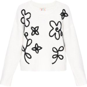 IZIA Trui  zwart / offwhite