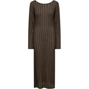 Levete Room Gebreide jurk 'Laica 4'  donkerbruin