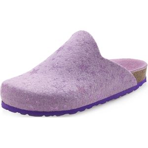 Vivance - Slippers - Pantoffel - Lila - Vilt met Kurken Voetbed