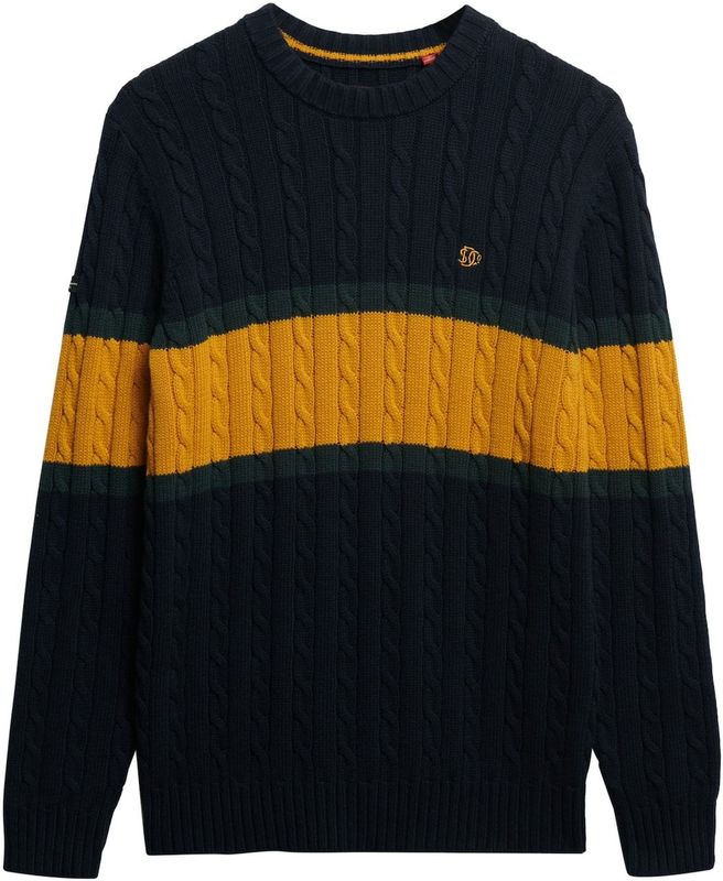 Superdry - Stripe Cable - Gebreide Trui